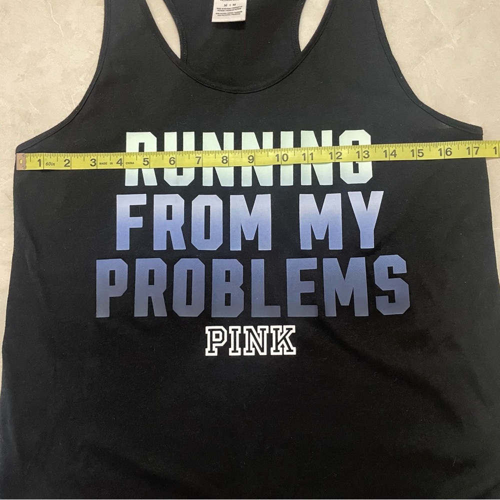 PINK Black Razorback Tank Top - Picture 9 of 10